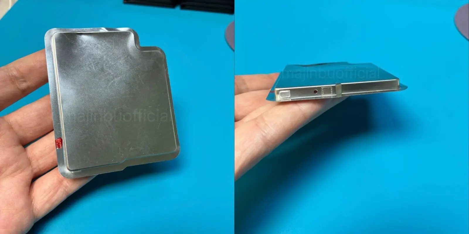 iPhone 17 Proに搭載される新しい金属バッテリー。物理的なSIMカードトレイの有無によって2タイプ展開されることが判明。